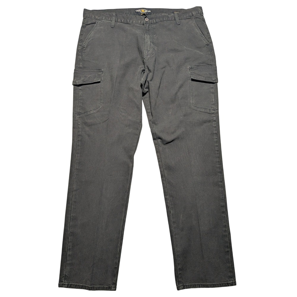 Lucky Brand Athletic Cargo‎ Pants Mens 40x32 Charcoal Black Wash Stretch - Picture 4 of 13